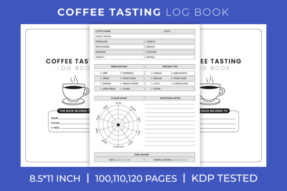 A Guide to the Coffee Tasting Log Book KDP Interior for Publishers and Enthusiasts