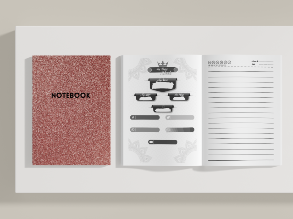 A Premium Interior Template: The Fantastic Notebook Journal Design