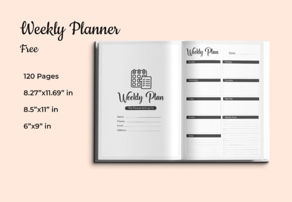 Beyond the Blank Page: The Strategic Advantage of Professional Weekly Planner KDP Interior Design