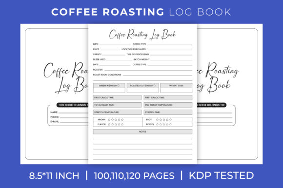 Coffee Roasting Log Book: Your Essential KDP Interior Template