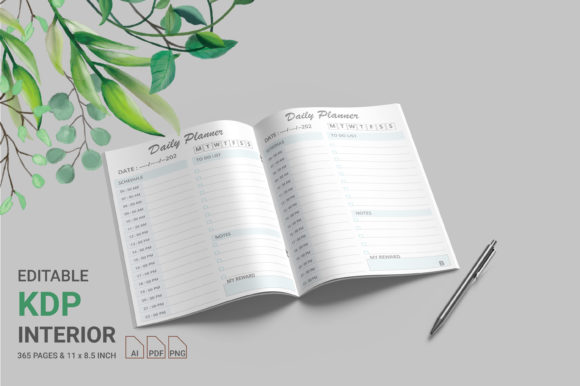 Editable Daily Planner for Organized Success