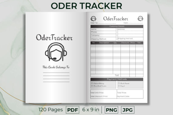 Effortless Order Management with Order Tracker Log KDP Interior Graphics