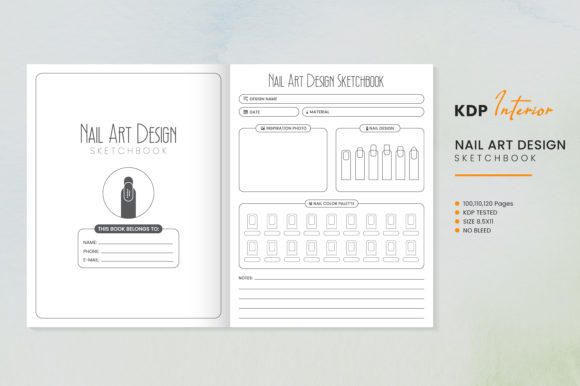 Exploring the Versatility of the Nail Art Design Sketchbook–KDP Interior