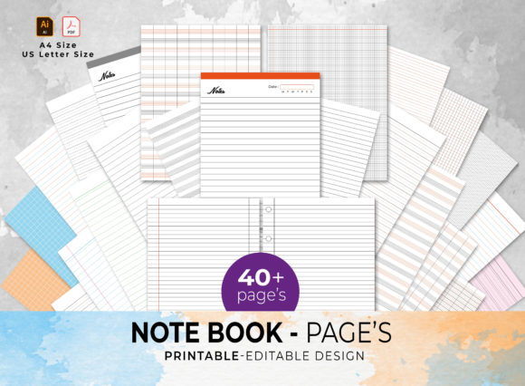 Printable Notebook Paper 44 Pages: Your Smart, Ready-to-Use Template