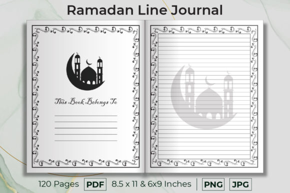 Ramadan Decorated Floral Line Journal: A Thoughtful Companion for Your Spiritual Journey