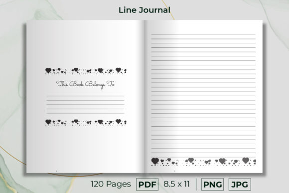 The Heart Theme Lined Journal: A Gateway to Organized Creativity