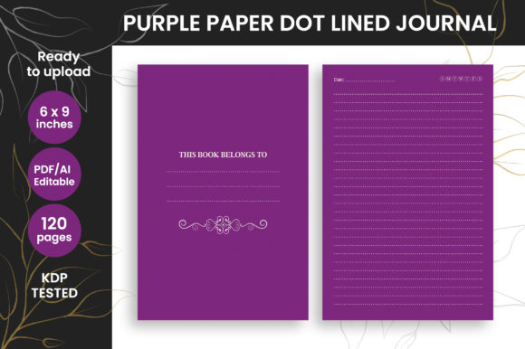 The Power of Pink & Purple KDP Dot Lined Journals