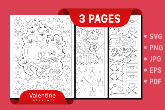Unlocking Creativity and Business: The Complete SVG Valentine Coloring Page KDP Interior